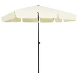 Vidaxl Strandparasol 200x125 cm amarillo arenoso