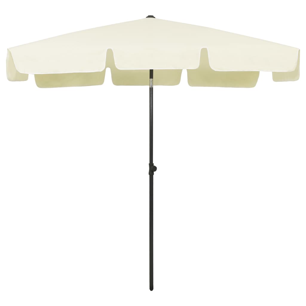 Vidaxl Strandparasol 200x125 cm amarillo arenoso