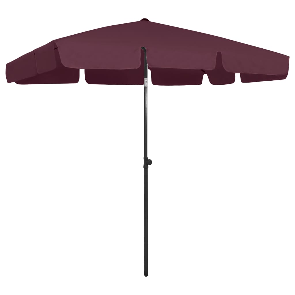 Vidaxl strandpharolsols 200x125 cm Bordeaux rout