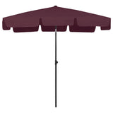 Vidaxl strandpharolsols 200x125 cm Bordeaux rout