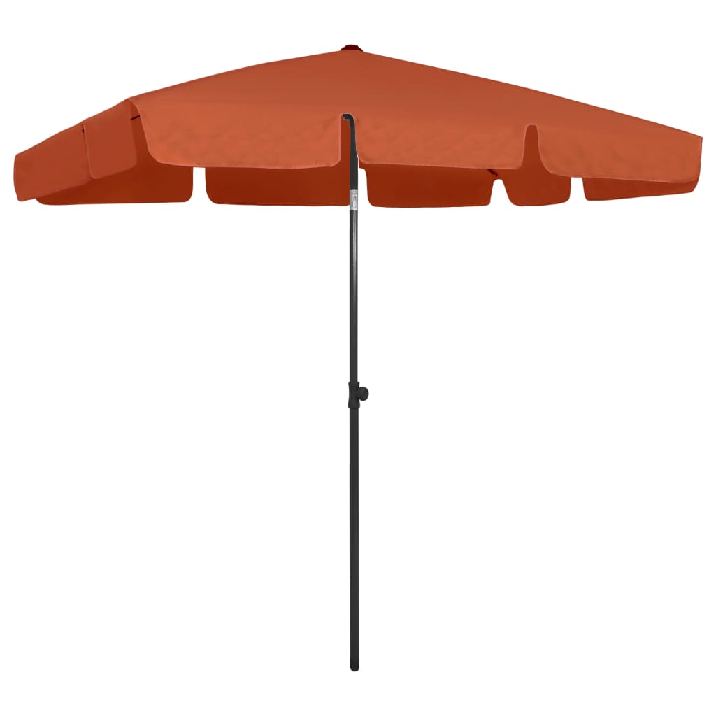 Vidaxl Strandparasol 200x125 cm Terrakotta