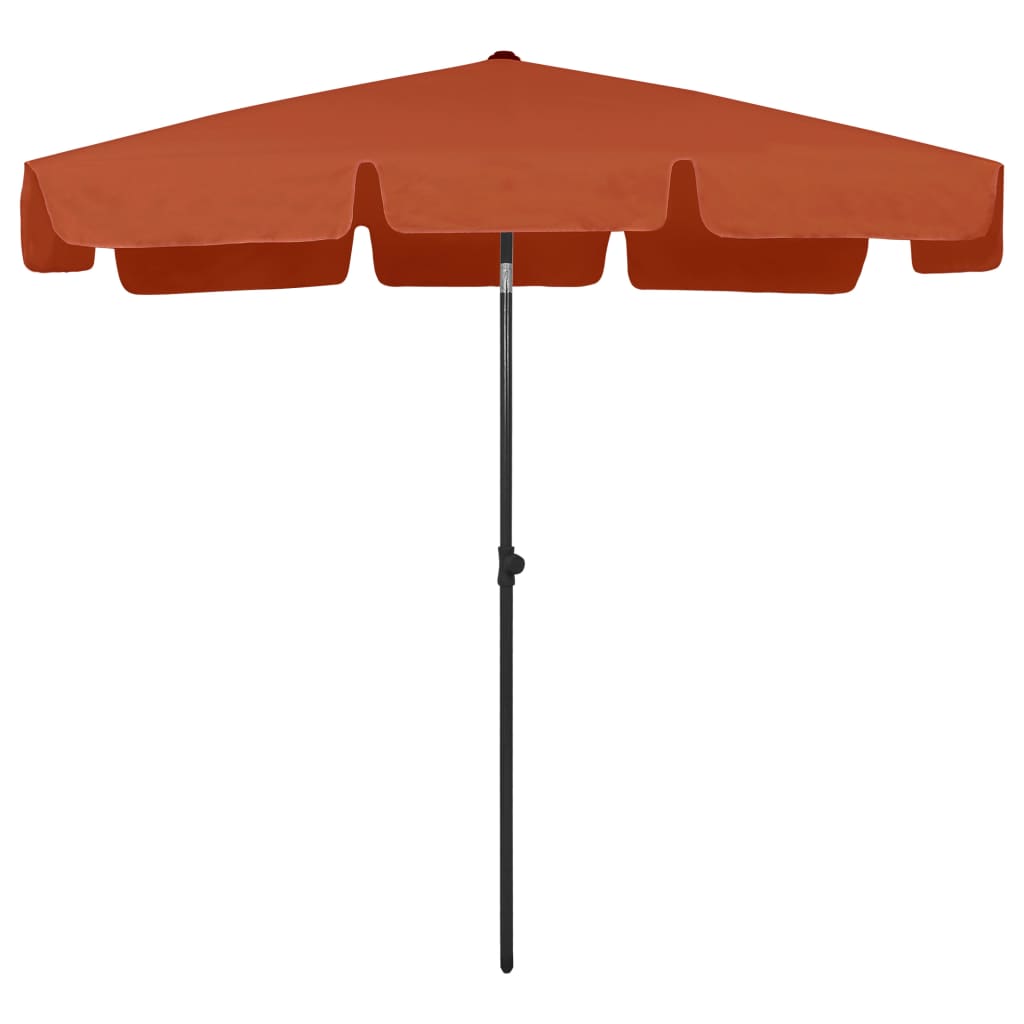 Vidaxl Strandparasol 200x125 cm Terrakotta