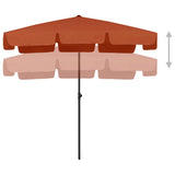 Vidaxl Strandparasol 200x125 cm Terrakotta