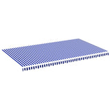 VidaXL Vervangingsdoek voor luifel 6x3,5 m blauw en wit