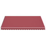 Vidaxl Ersatzstoff fir de Luifel 4.5x3.5 m Bordeaux rout