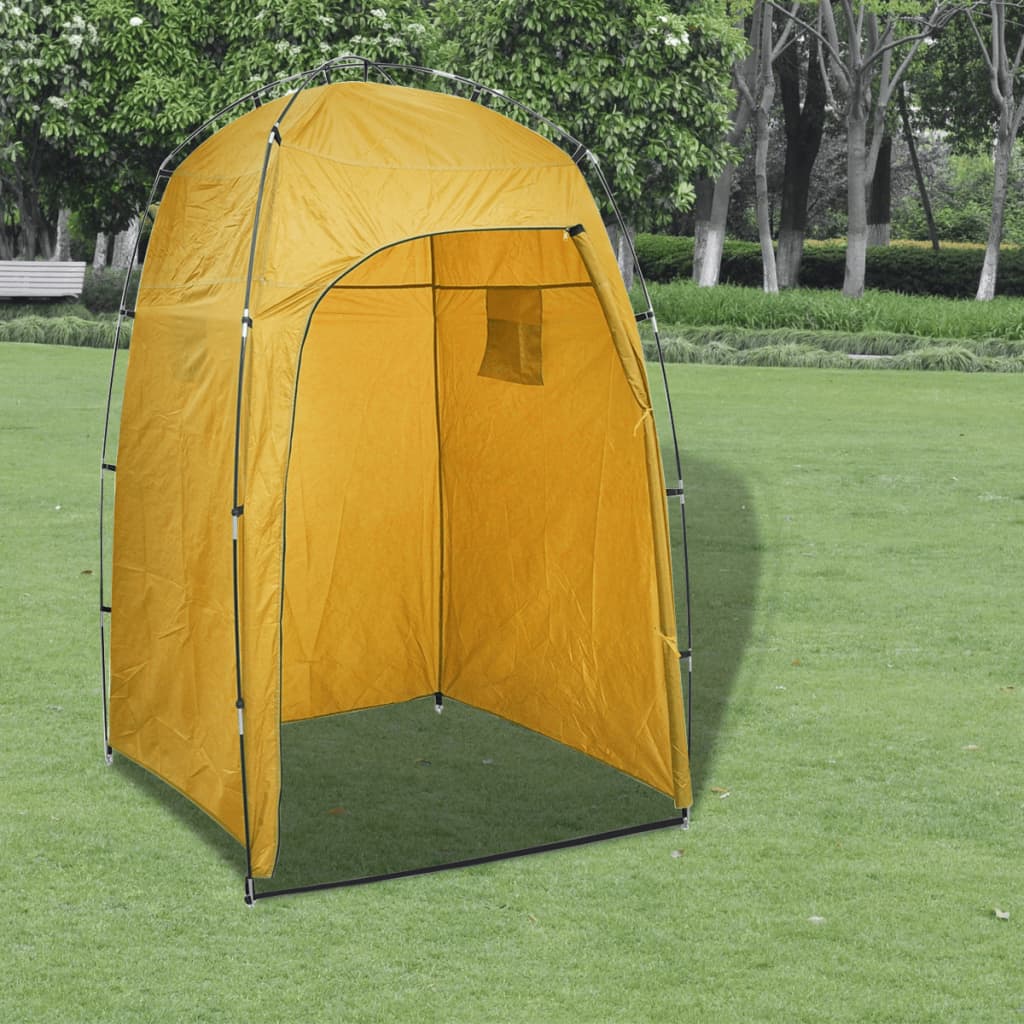 Vidaxl Shower-WC- Cambio de carpa amarilla