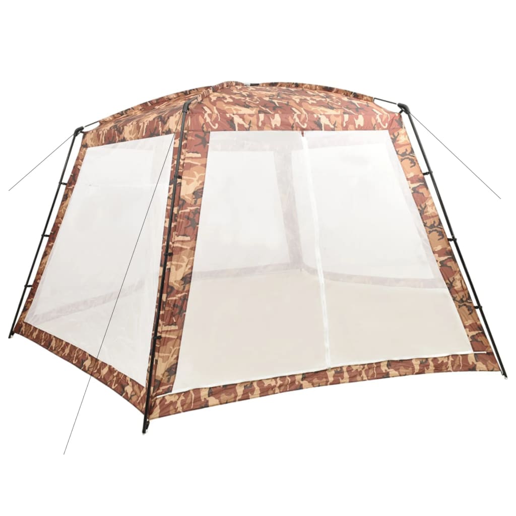 Tenda piscina Vidaxl 660x580x250 cm camuffamento in tessuto