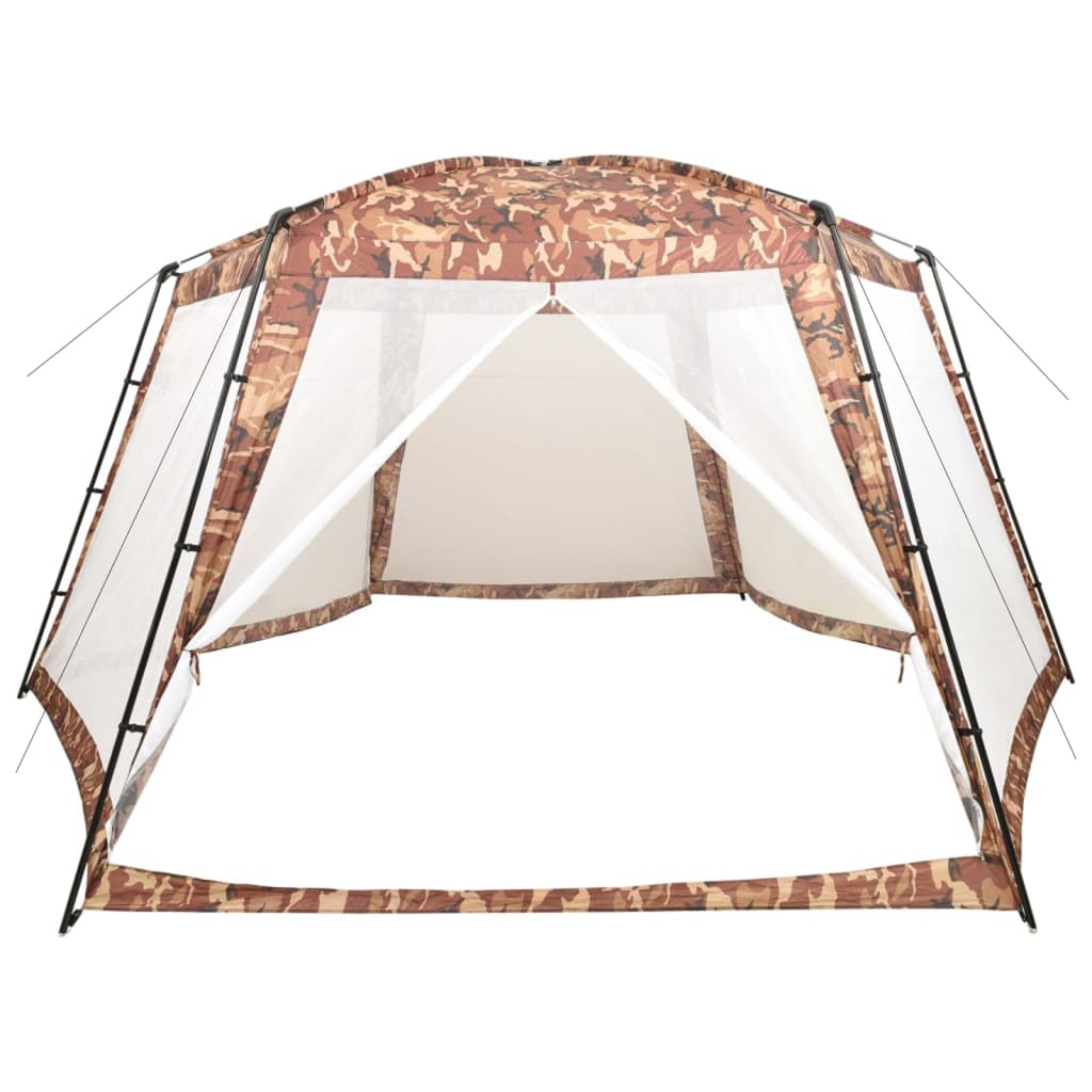 Tenda piscina Vidaxl 660x580x250 cm camuffamento in tessuto