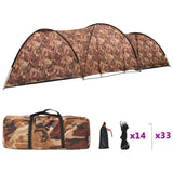 Vidaxl iglotent 8 personne 650x240x190 cm camouflage