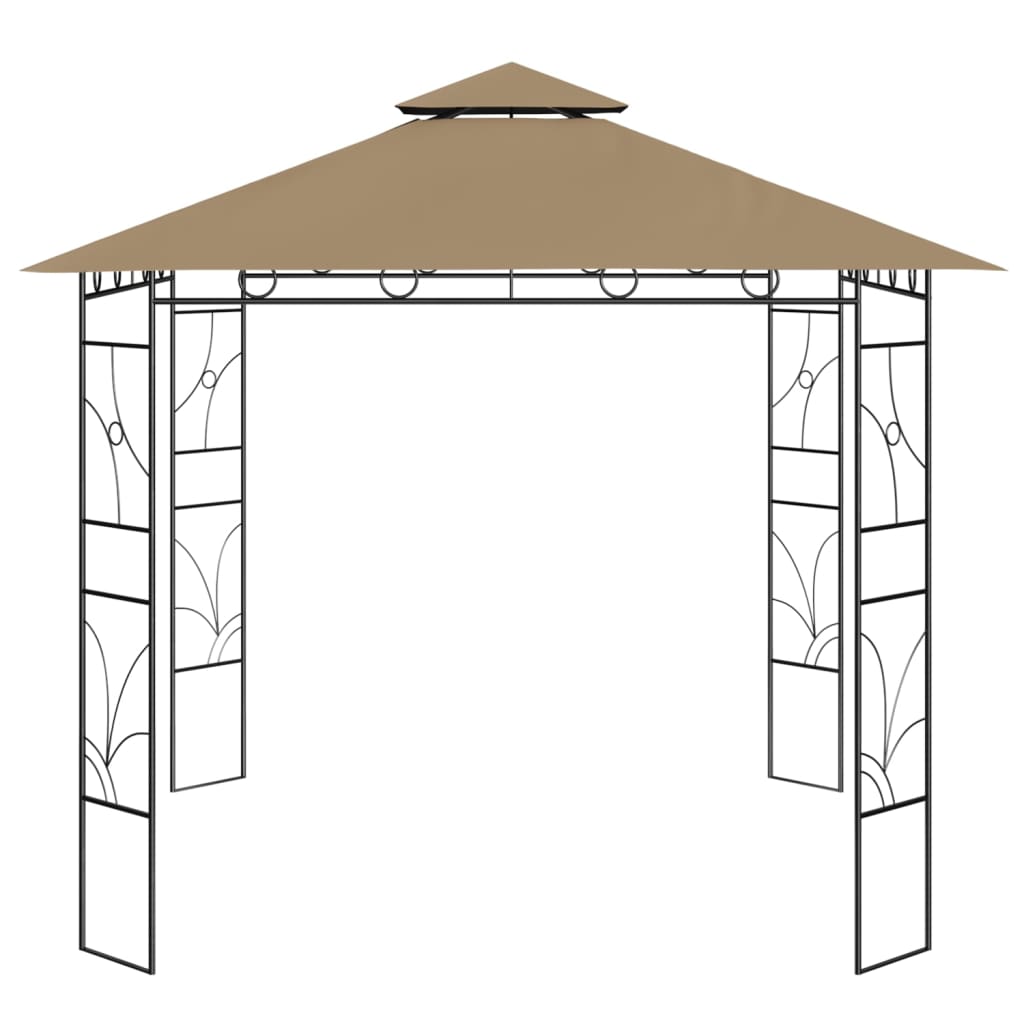 Vidaxl Arbor 160 g m² 3x3x2.7 m taupe