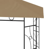 Vidaxl Arbor 160 g m² 3x3x2.7 m taupe