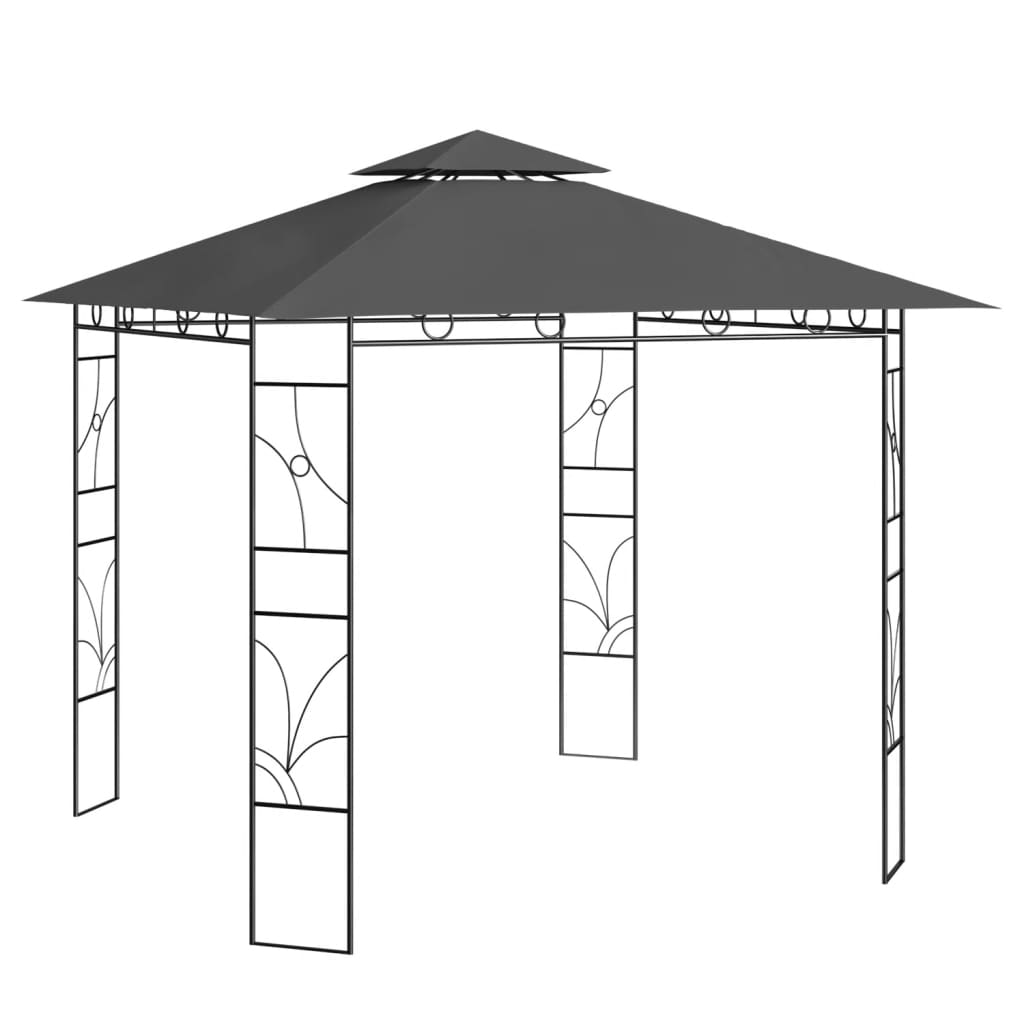 Vidaxl arbor 160 g m² 3x3x2.7 m antracita