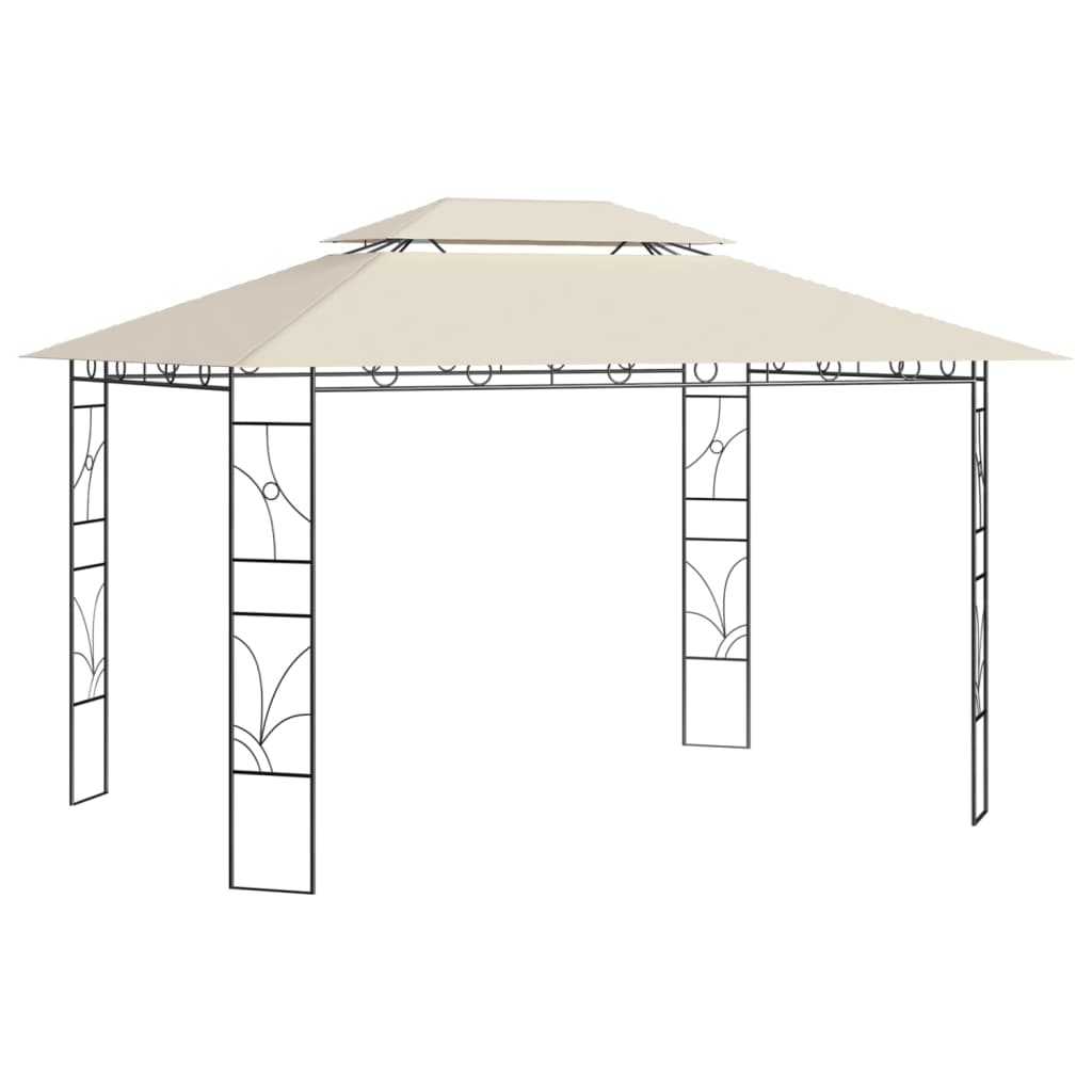 Vidaxl Arbor 160 g m² 4x3x2,7 m kräm -färgad