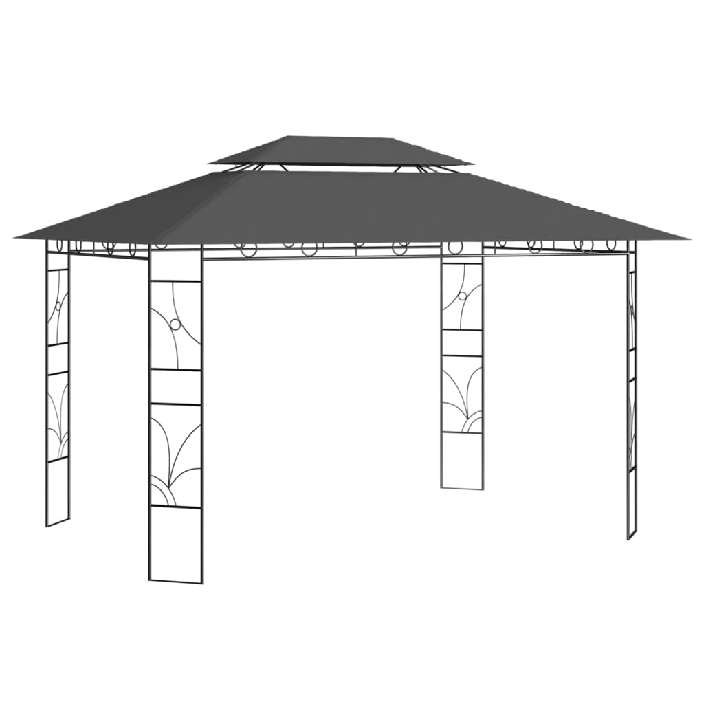 Vidaxl Arbor 160 g m² 4x3x2.7 m antracita