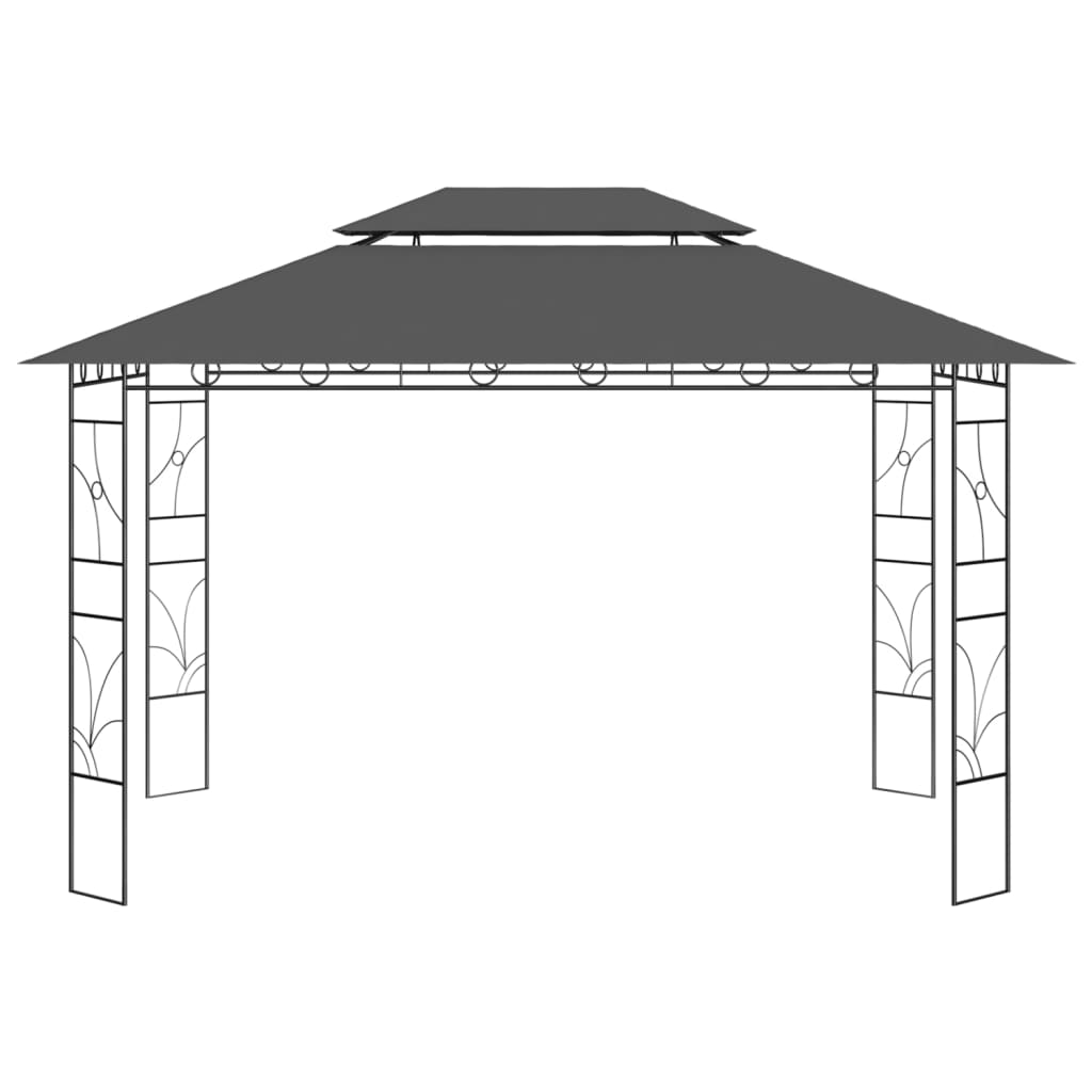 Vidaxl Arbor 160 g m² 4x3x2.7 m antracita