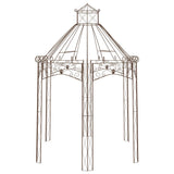 Vidaxl Garden Pavilion 400x258x378 cm Iron Antique Brown