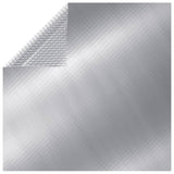 Vidaxl Pool Cover Rectangular 1000x600 CM PE Silver Colored