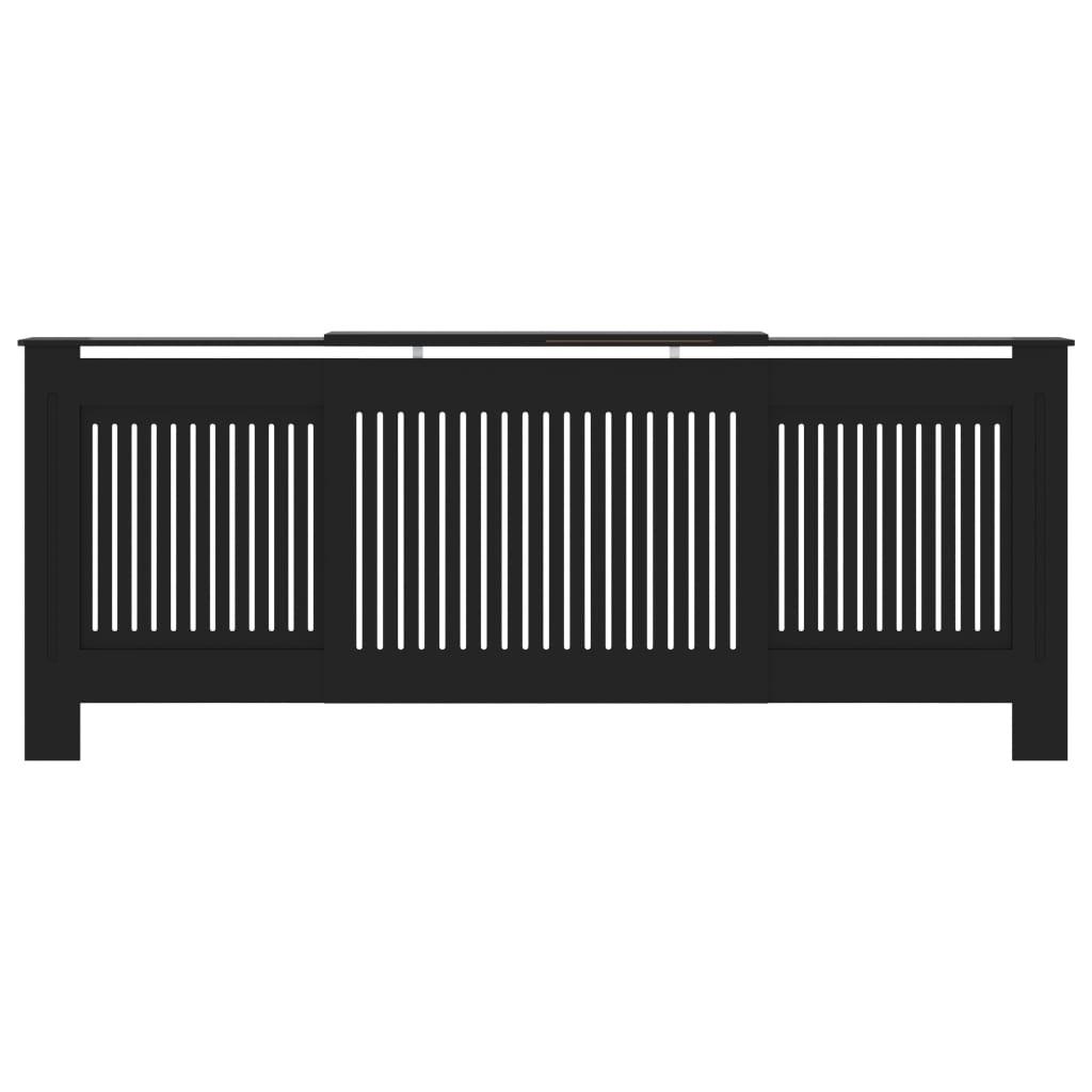 Vidaxl Radiatorom Construction 205 cm MDF nero