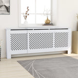 Vidaxl Radiatorom Construction 205 cm MDF bianco