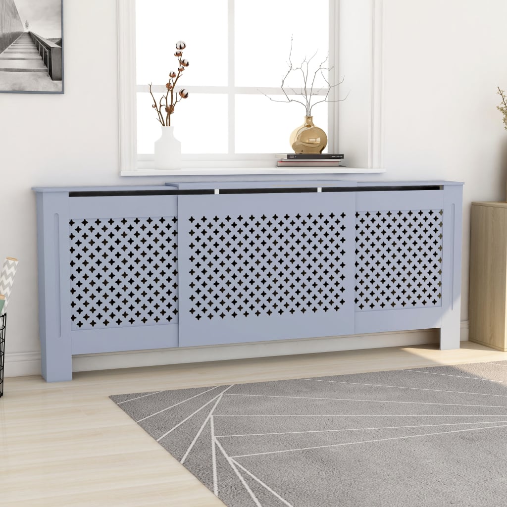 Vidaxl Radiatorom Construction 205 cm Mdf Grey