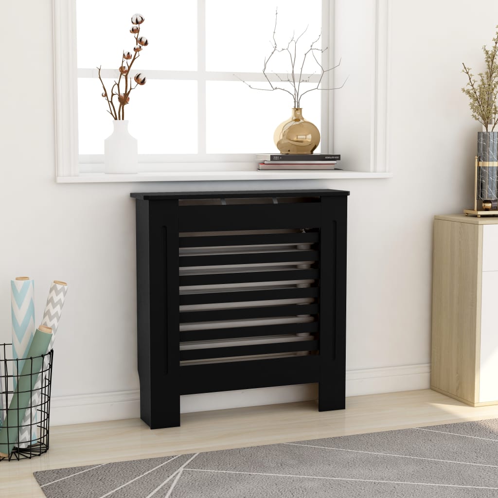 Vidaxl Radiatorom Construction 78 cm MDF Black