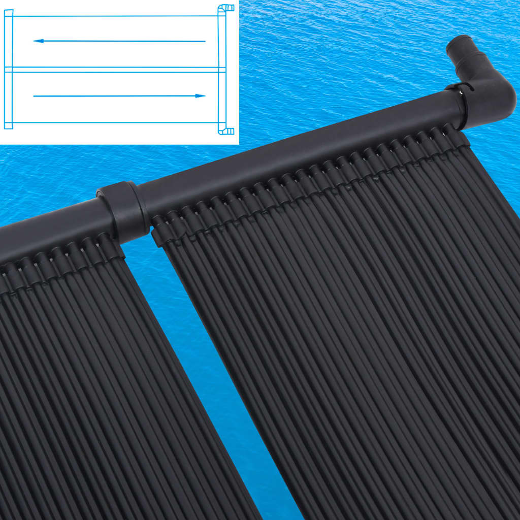 Panneau de chauffage solaire Vidaxl pour piscine 80x310 cm