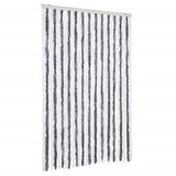 Vidaxl Fly Curtain 118x220 cm CHENILLE GREN ET BLANC