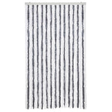 Vidaxl Fly Curtain 118x220 cm CHENILLE GREN ET BLANC