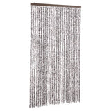 Vidaxl Fly Curtain 118x220 cm Chenille Brown e Beige