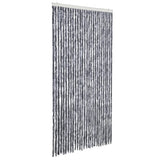 Vidaxl Fly Curtain 118x220 cm Clenille Silver Coloted