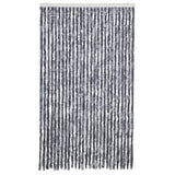 Vidaxl Fly Curtain 118x220 cm Clenille Silver Coloted