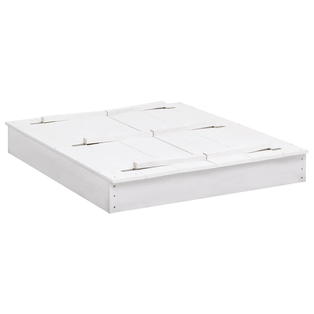 Vidaxl sandbox 95x90x15 cm Vurenhout White