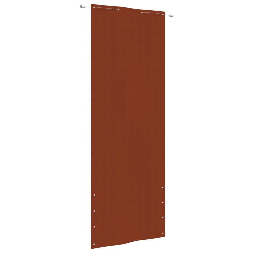 VidaXL Balkonscherm 80x240 cm oxford stof terracottakleurig