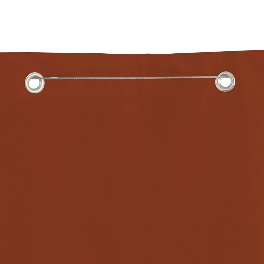 Vidaxl Balkon Écran 80x240 cm Oxford Stoff Terracotta -Colored