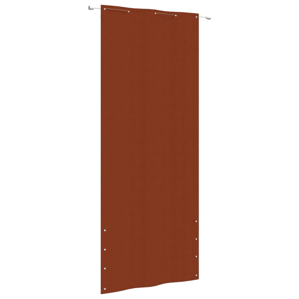 Écran de balcon Vidaxl 100x240 cm Oxford tissu en terre cuite -colored