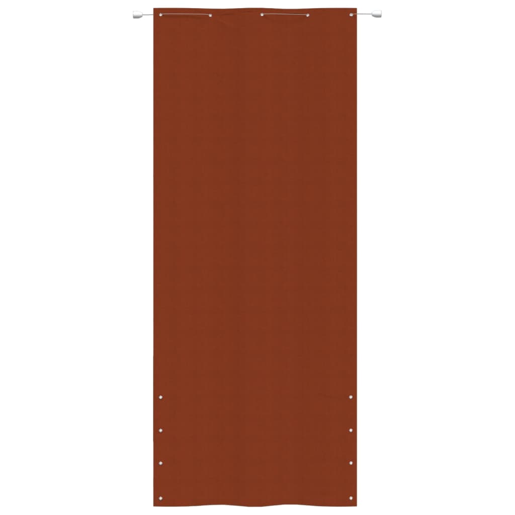 Obrazovka balkonu Vidaxl 100x240 cm Oxford Fabric Terracotta -colored