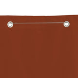 Écran de balcon Vidaxl 100x240 cm Oxford tissu en terre cuite -colored