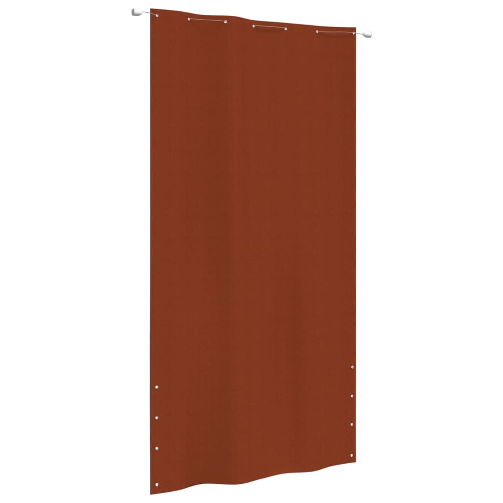 VidaXL Balkonscherm 140x240 cm oxford stof terracottakleurig