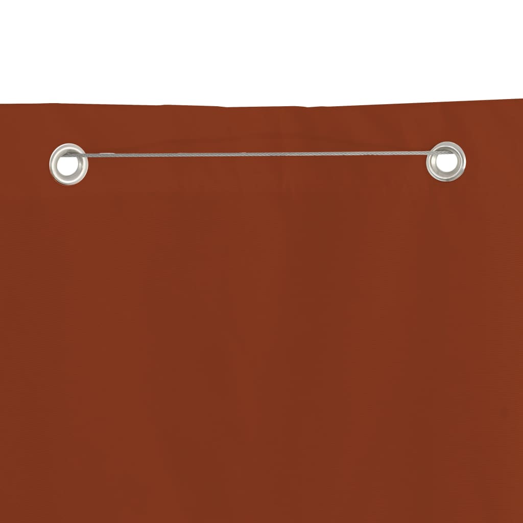 Vidaxl Balcony screen 140x240 cm Oxford fabric terracotta -colored