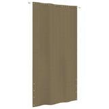 Vidaxl Balkon zaslon 140x240 cm Oxford Fabric Taupe