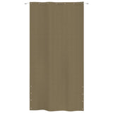 VidaXL Balkonscherm 140x240 cm oxford stof taupe