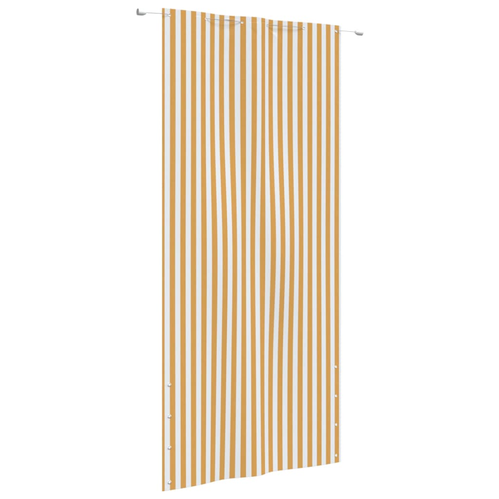 Vidaxl Balcony Screen 120x240 cm tessuto Oxford giallo e bianco