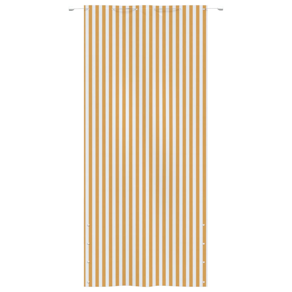 Vidaxl Balcony Screen 120x240 cm tessuto Oxford giallo e bianco