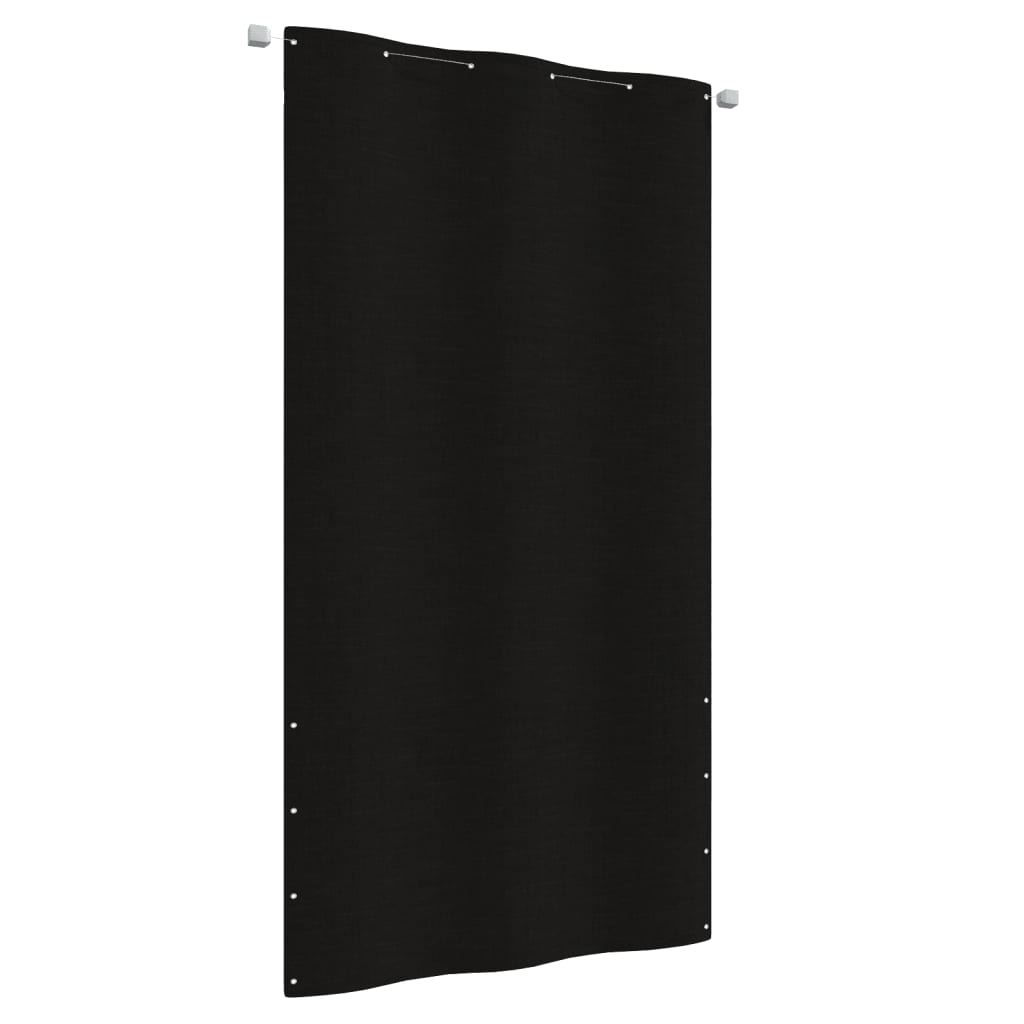 Pantalla de balcón Vidaxl 120x240 cm Oxford Fabric Negro