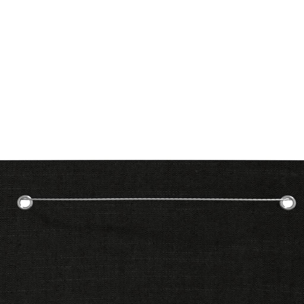 Vidaxl balkongskjerm 140x240 cm Oxford Fabric Black