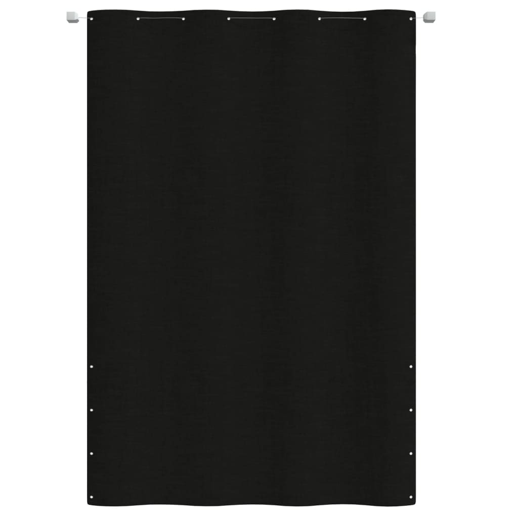 Écran de balcon Vidaxl 160x240 cm Oxford tissu noir