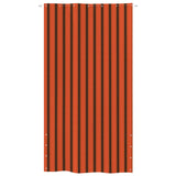 Écran de balcon Vidaxl 140x240 cm Oxford tissu orange et marron