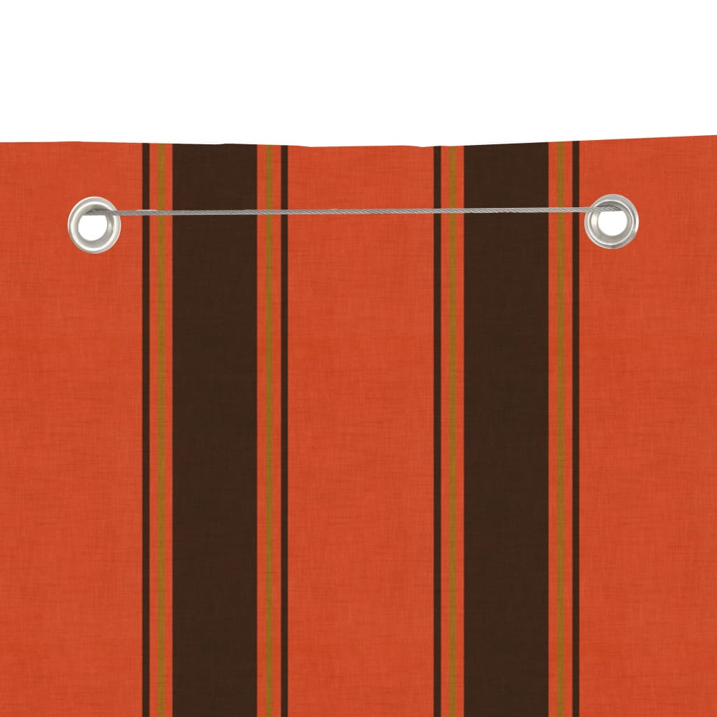 Vidaxl Balkon Bildschirm 140x240 cm Oxford Fabric Orange und Braun