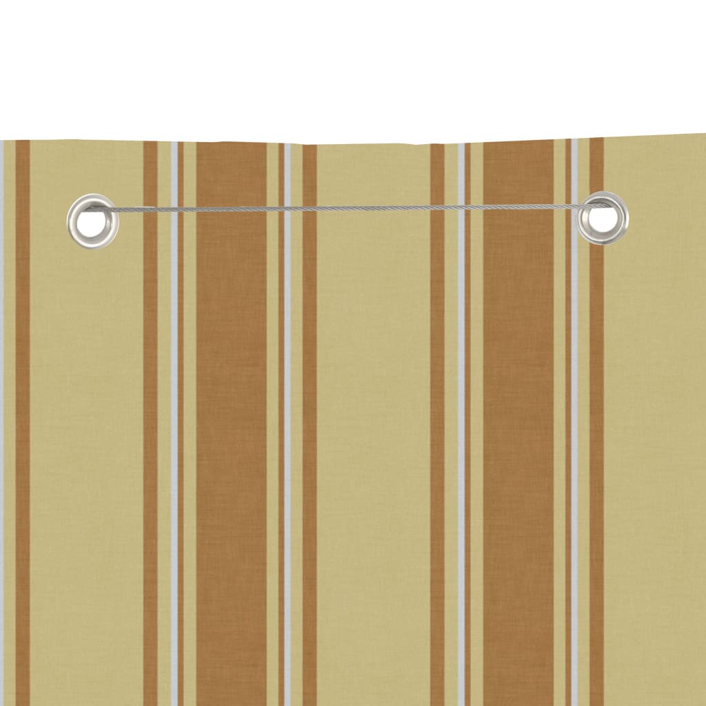 Écran de balcon Vidaxl 140x240 cm Oxford Fabric jaune et orange