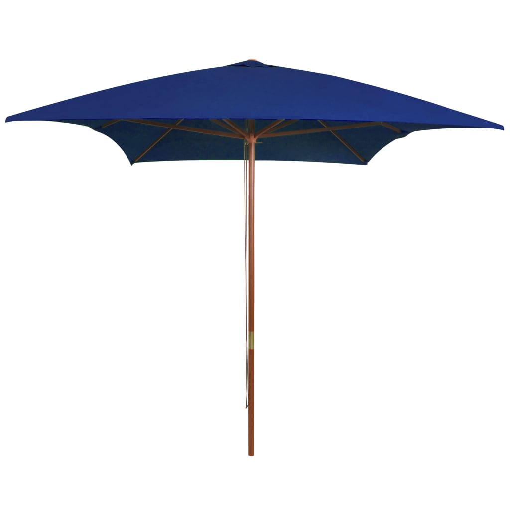 Vidaxl Parasol mit Holzstange 200x300 cm blau